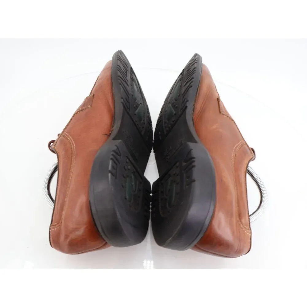 Allen Edmonds Wilbert Men’s Tan Brown Leather Split Toe Comfort Shoes Size 11C